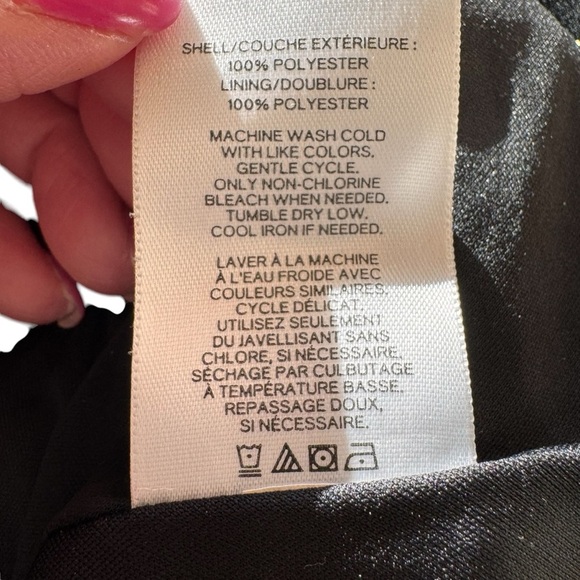 Express Polka Dot Black Dress - Picture 8 of 8